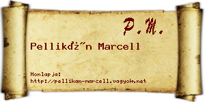 Pellikán Marcell névjegykártya